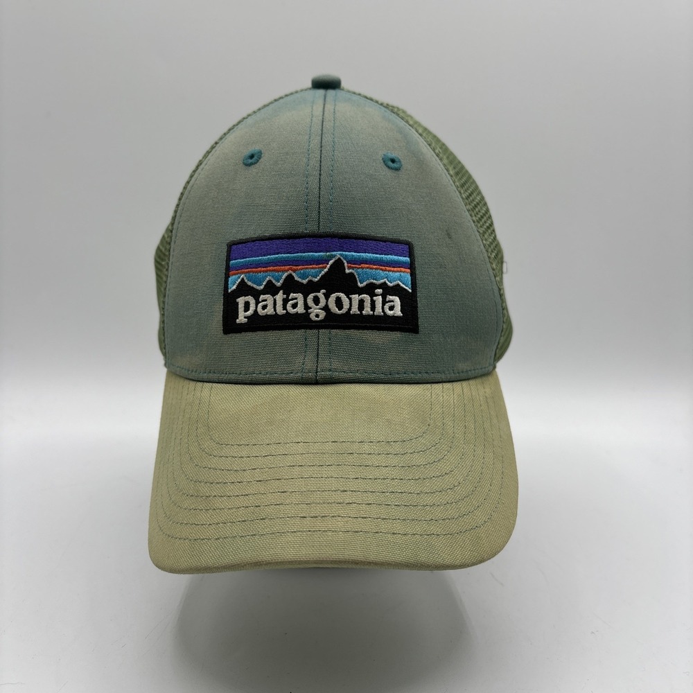 Patagonia Logo Green Trucker Snapback Hat Adult Outdoor Baseball Cap READ